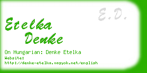 etelka denke business card